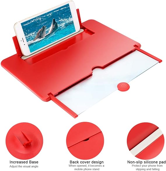 3D Mobile Phone Screen Magnifier for Movies and Videos
