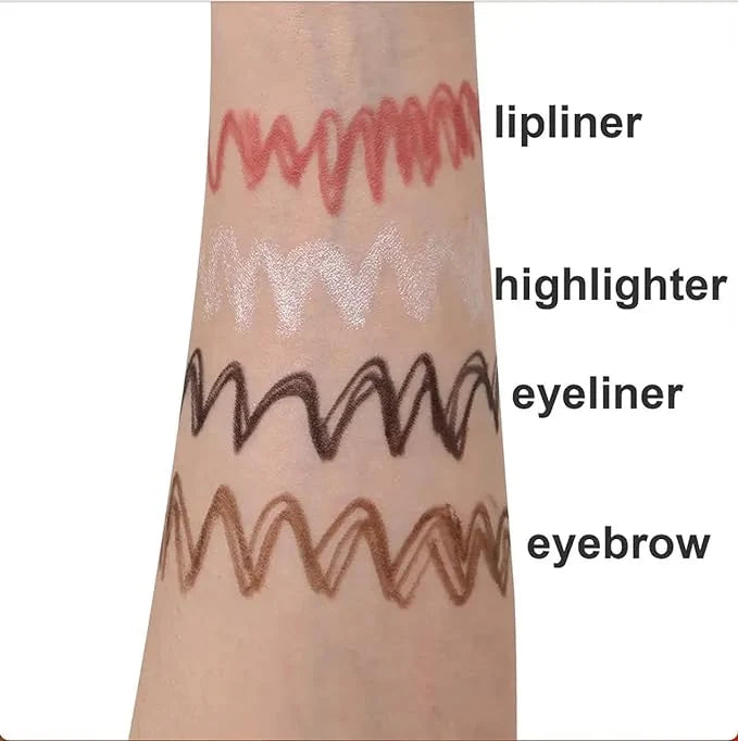 4-in-1 Makeup Pen – Multi-Color Eyebrow, Lip & Eye Makeup Pencil