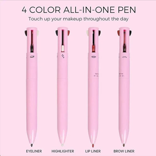4-in-1 Makeup Pen – Multi-Color Eyebrow, Lip & Eye Makeup Pencil