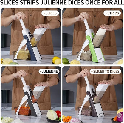 Ramadan Special – 4-in-1 Adjustable Vegetable Chopper | Cut, Slice & Dice 50% Faster Before Iftar