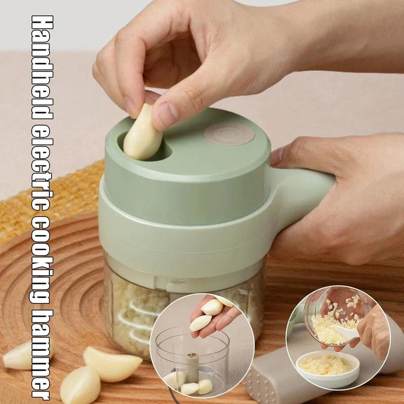 Handheld Food Chopper – Manual Vegetable & Fruit Cutter