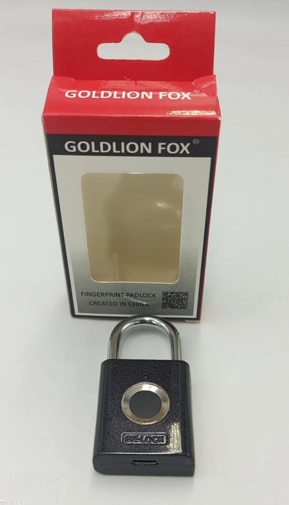 Golden Fox Fingerprint Padlock – Smart Keyless Biometric Lock