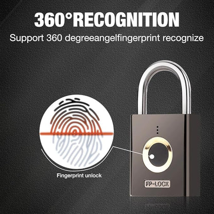 Golden Fox Fingerprint Padlock – Smart Keyless Biometric Lock