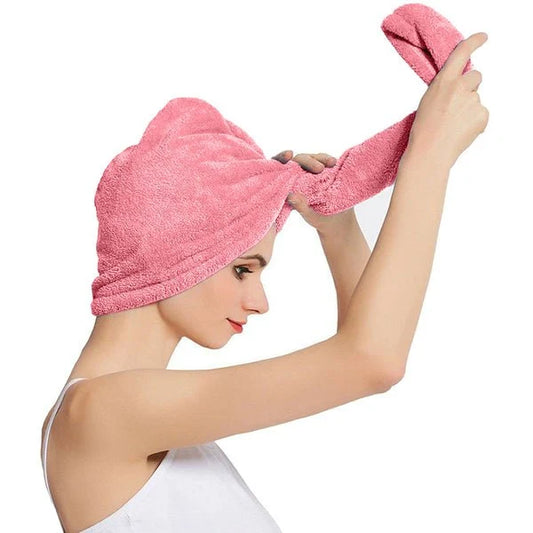 Hair Drying Cap Towel – Quick Dry Microfiber Hair Wrap