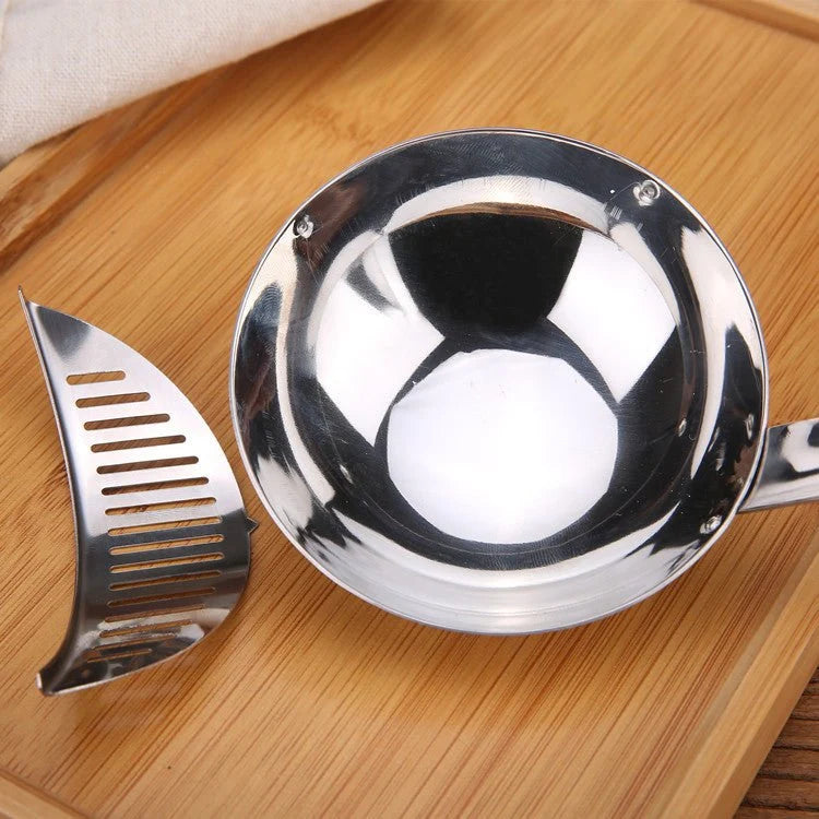 Stainless Steel Kitchen Colander Spoon – Multi-Purpose Strainer Ladle