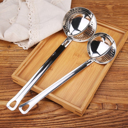 Stainless Steel Kitchen Colander Spoon – Multi-Purpose Strainer Ladle