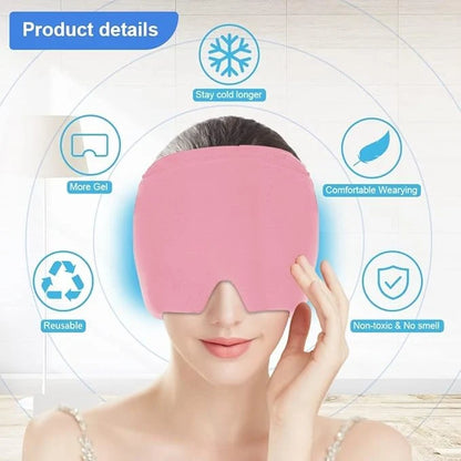 Migraine Relief Cap for Hot & Cold Therapy Headache Comfort