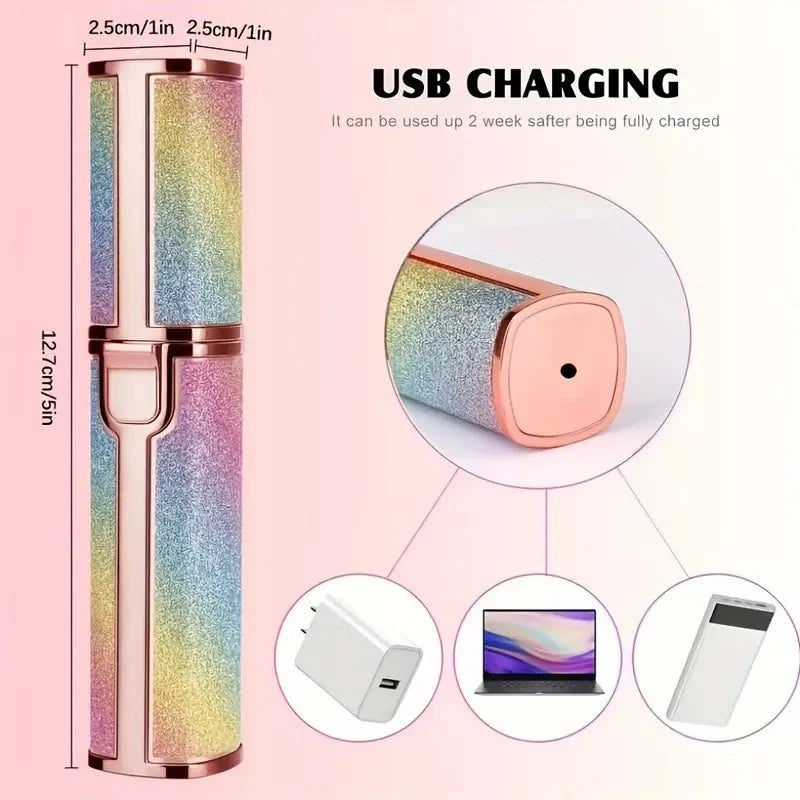 Painless Hair Remover – Portable Electric Facial Hair Removal Device