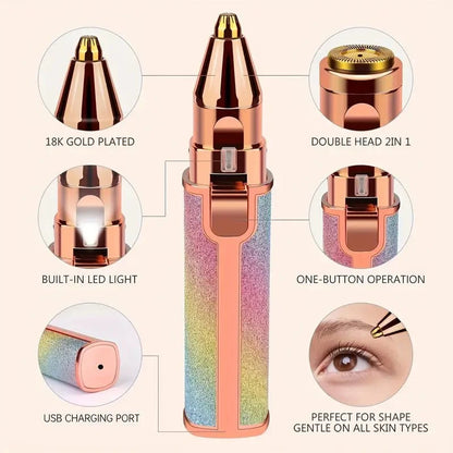 Painless Hair Remover – Portable Electric Facial Hair Removal Device