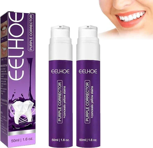Purple Whitening Toothpaste – Color Correcting Teeth Brightening Toothpaste