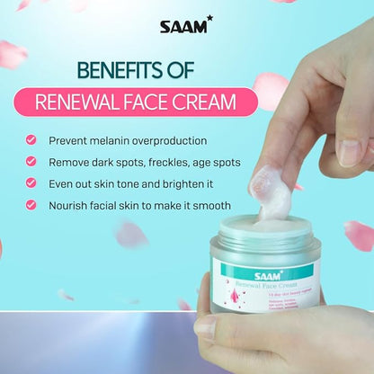 SAAM Renewal Face Cream – Hydrating & Brightening Skin Care