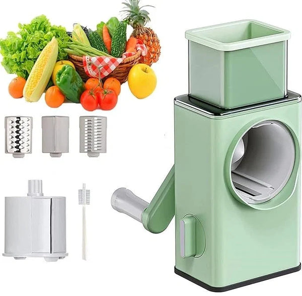 Stainless Steel Vegetable Cutter – Manual Multi-Purpose Kitchen Slicer