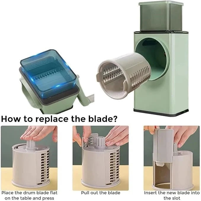 Stainless Steel Vegetable Cutter – Manual Multi-Purpose Kitchen Slicer