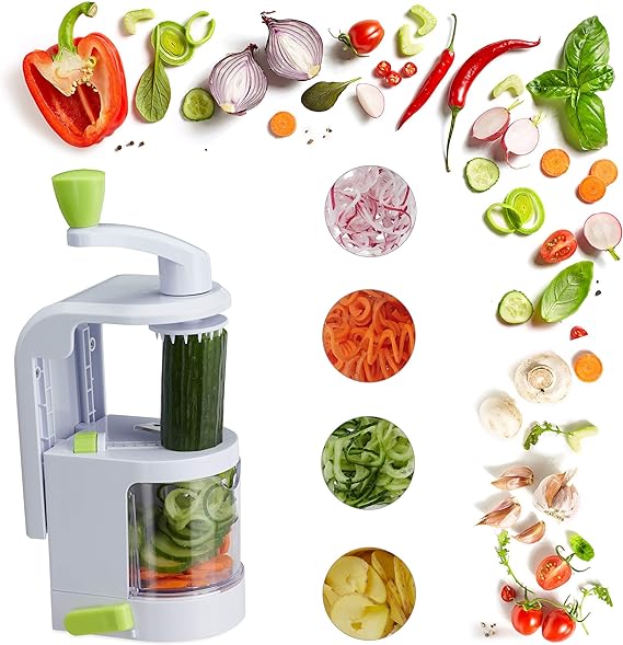 Universal Food Spiralizer – 3-in-1 Vegetable Spiral Slicer