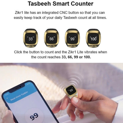 Zikr Ring – Digital Tasbeeh Counter Smart Ring