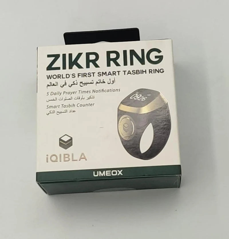 Zikr Ring – Digital Tasbeeh Counter Smart Ring